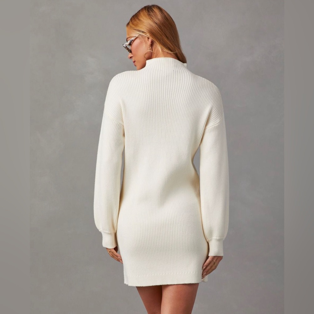 VICI Dolls Anastasia Mock Neck Knit Cream Sweater Dress Medium Last one!! - Picture 2 of 5